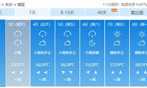 往年长沙天气_去年长沙天气预报