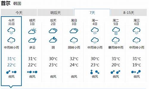 首尔30天天气预报_首尔2月天气预报